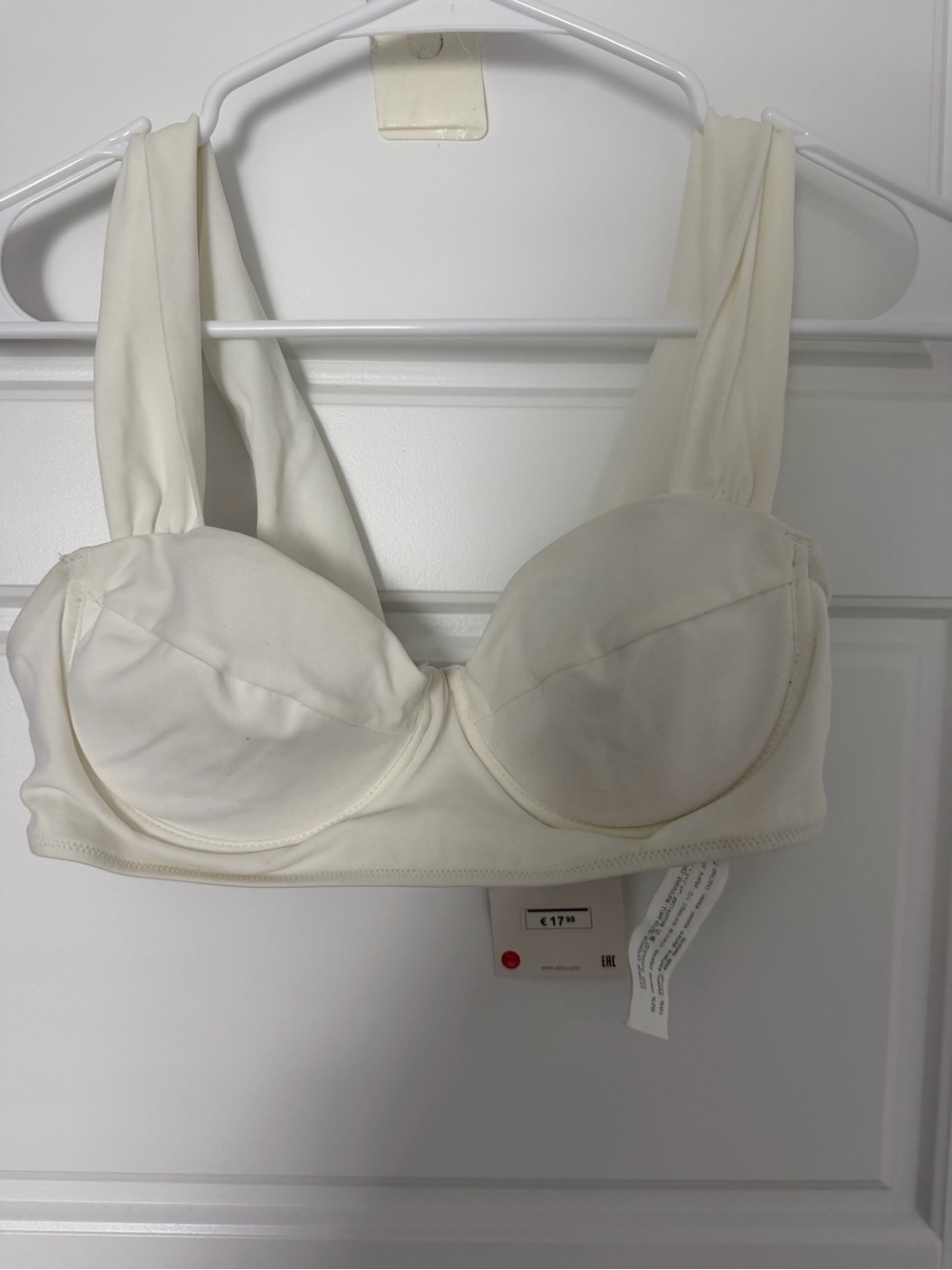 Zara White Bralette Bathing suit top
